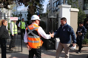 Autoridades de la Región Metropolitana realizan visita de inspección a los avances del nuevo Hospital del Salvador e Instituto Nacional de Geriatría.