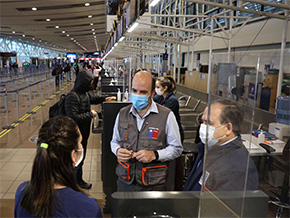 Subsecretario del MOP anuncia medidas para agilizar tiempos de control en Aduana Sanitaria del Aeropuerto AMB