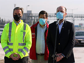 Ministro de Obras Públicas Alfredo Moreno supervisa habilitación del sistema free flow en la Ruta Santiago – Los Andes