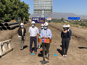 Gobierno coloca la primera piedra del proyecto de mejoramiento de la Costanera Sur