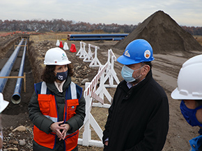 Ministro Moreno supervisa construcción de pozos que reforzarán autonomía del sistema de agua potable en la capital