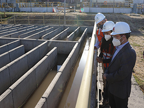 Ministro García tras visitar avances en Planta de Agua Potable de Padre Hurtado:  “El agua es un derecho humano y trabajaremos incansablemente para que esté garantizado”