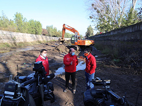 Ministerio de Obras Públicas realiza obras preventivas de invierno en la Quebrada de Ramón en La Reina