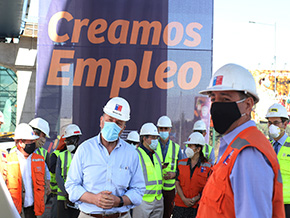 Obra de nueva Autopista Américo Vespucio Oriente I completa más de un 50% de avance